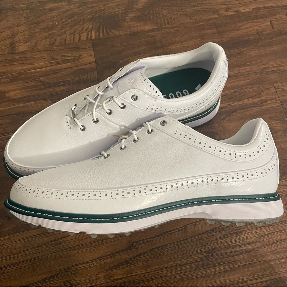 adidas Spikeless Golf MC80 IE3526 White Collegiate Green Size 13